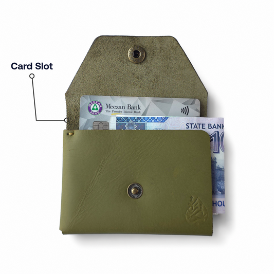 Tijarah™ Pull Up Wallet – Olive Green