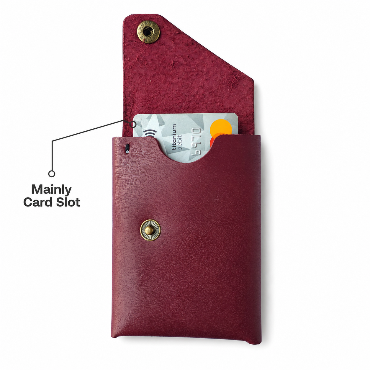 Tijarah™ Pull Up Wallet – Vintage Maroon