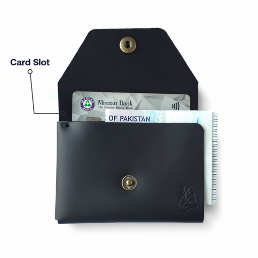 Tijarah™ Pull Up Wallet –  Emerald Black