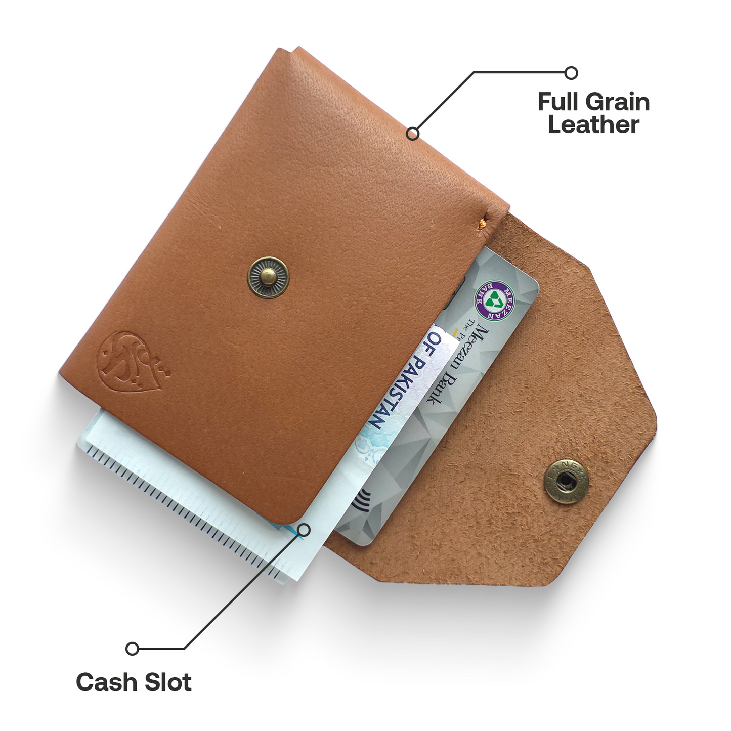 Tijarah™ Pull Up Wallet – Chestnut Brown