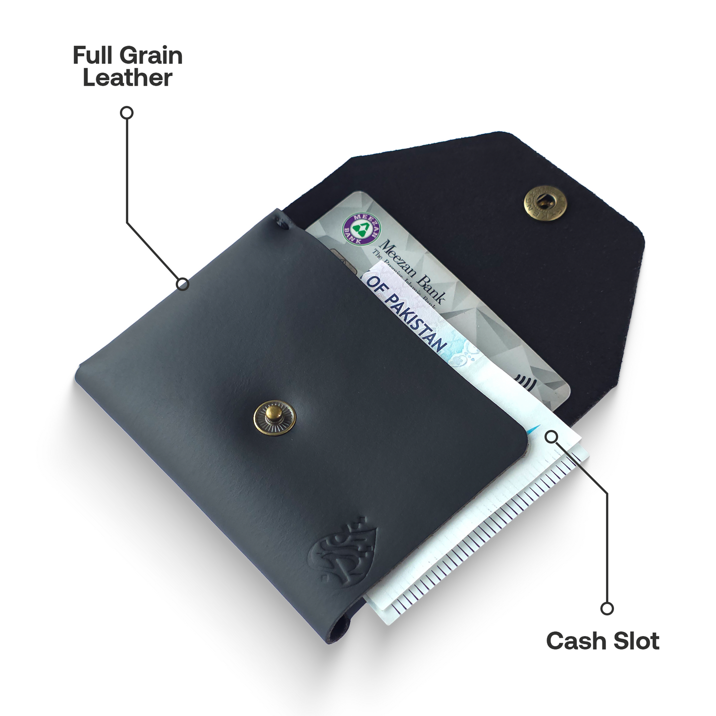 Tijarah™ Pull Up Wallet –  Emerald Black