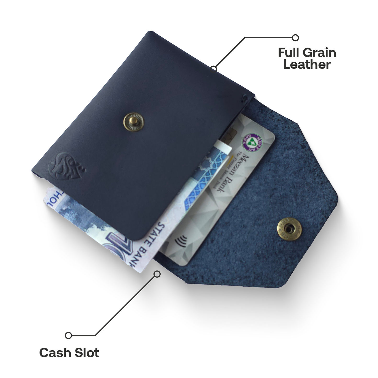 Tijarah™ Pull Up Wallet –  Midnight Blue
