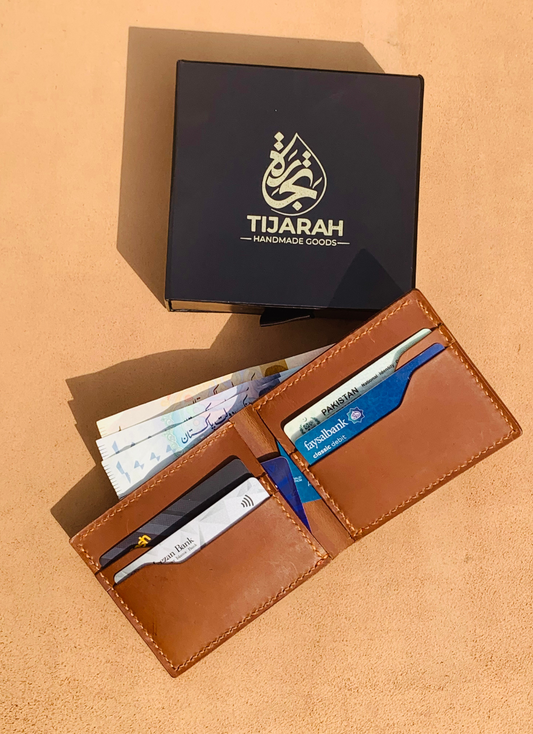 Tijarah Bifold Royale (4 Card Slots) – Classic Function, Modern Craft