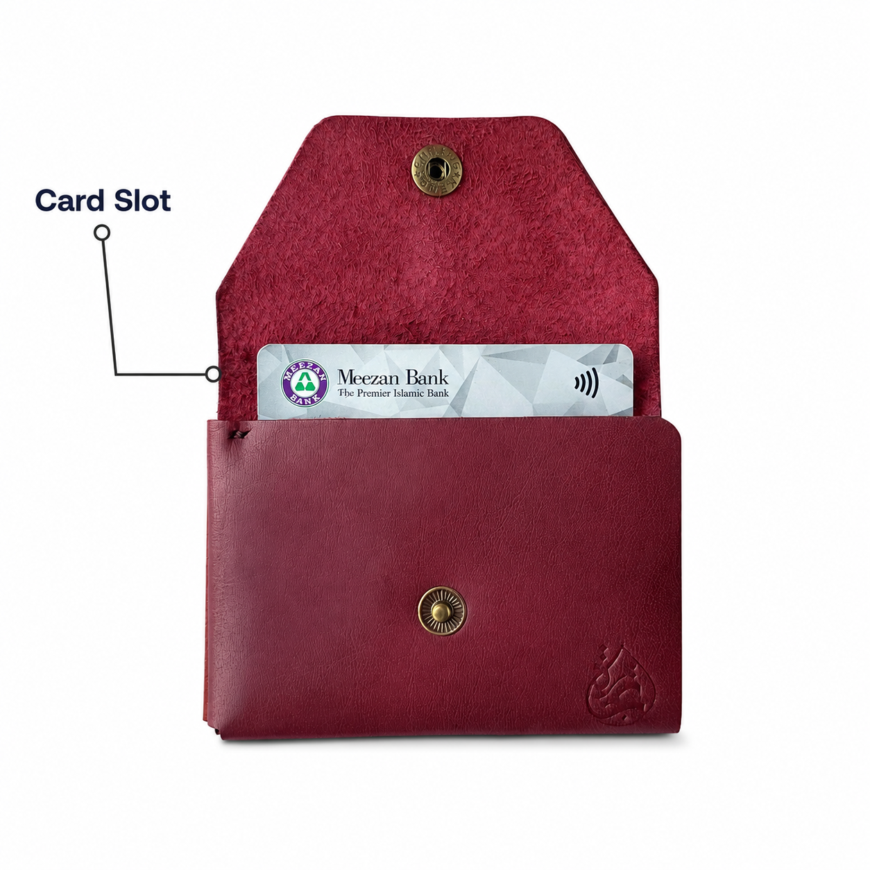 Tijarah™ Pull Up Wallet – Vintage Maroon