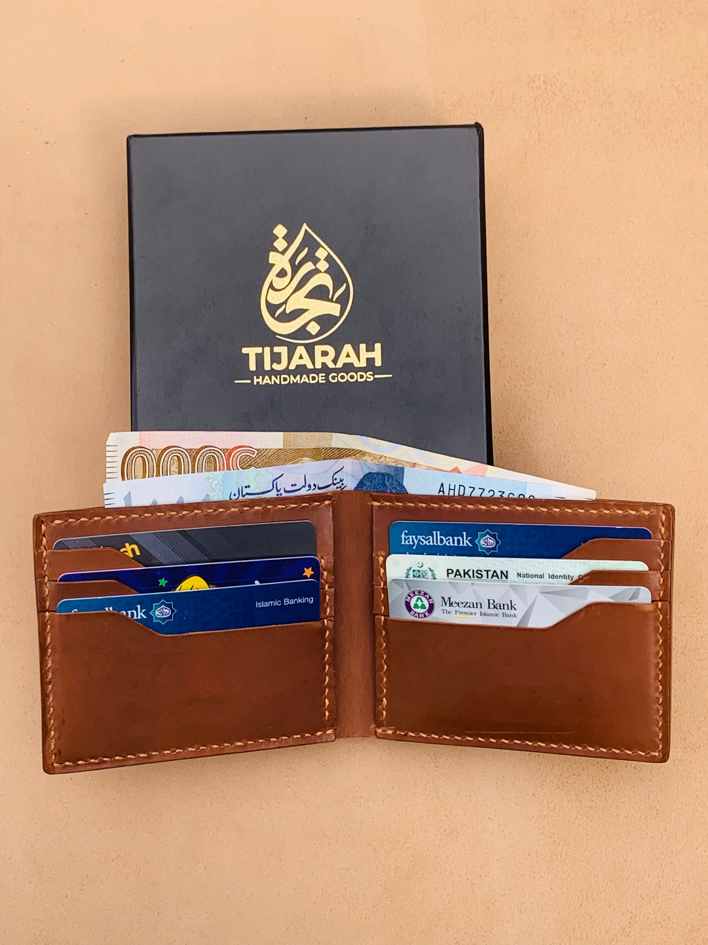 Tijarah Bifold Royale (6 Card Slots) – Classic Function, Modern Craft