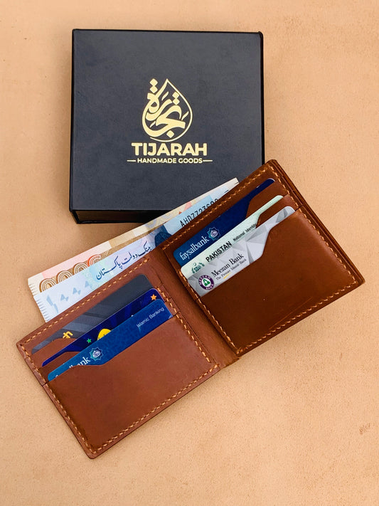 Tijarah Bifold Royale (6 Card Slots) – Classic Function, Modern Craft