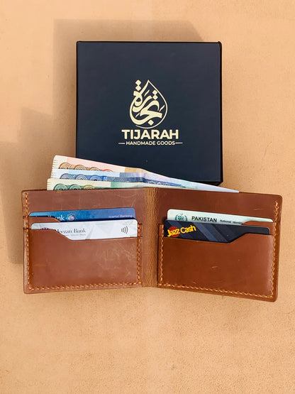 Tijarah Bifold Prime (4 Card Slots) – Classic Function, Modern Craft